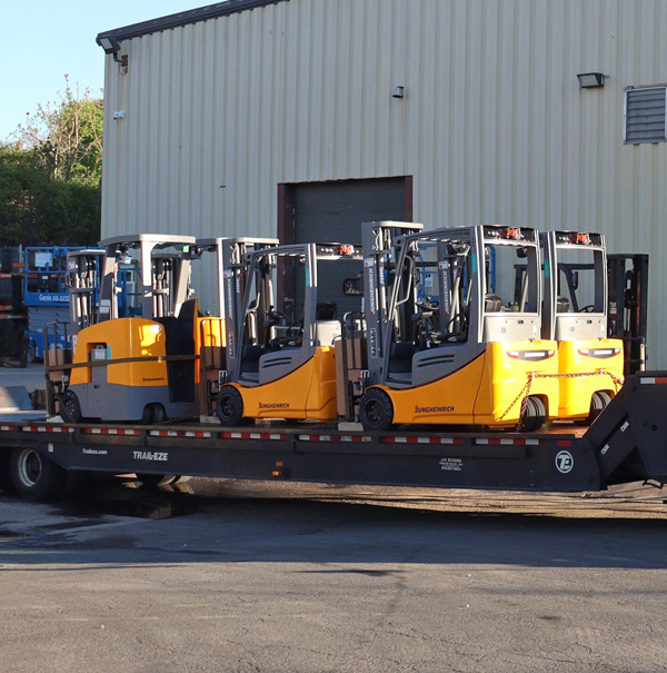 TriLift Rental Equipment on Truck